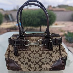 Coach Signature Handbag. No. E06Q- 10245